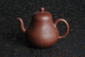 紫砂壶图片：优质紫泥 全手工 思亭 - 宜兴紫砂壶网