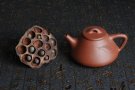 紫砂壶图片：骨肉匀挺 毛国强徒弟陆轶舟文气装饰 全手工子冶石瓢 - 宜兴紫砂壶网