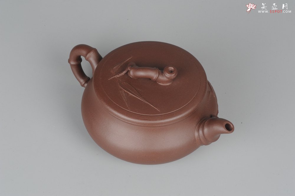 紫砂壶图片：美壶特惠 逸竹 端庄秀雅 - 宜兴紫砂壶网