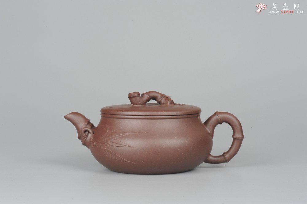 紫砂壶图片：美壶特惠 逸竹 端庄秀雅 - 宜兴紫砂壶网