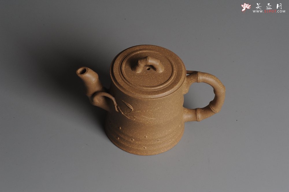 紫砂壶图片：美壶双节国庆中秋特惠 竹段 - 宜兴紫砂壶网