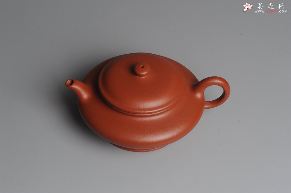 紫砂壶图片：美壶特惠 小红泥虚扁 - 宜兴紫砂壶网