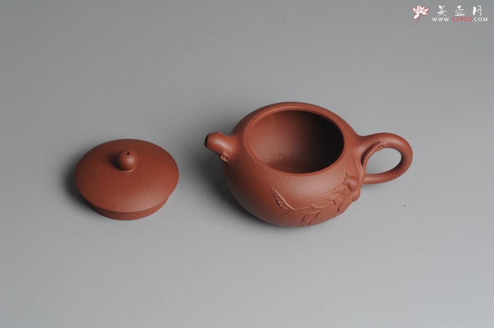 紫砂壶图片：美壶双节特惠 小花货石榴壶 - 宜兴紫砂壶网