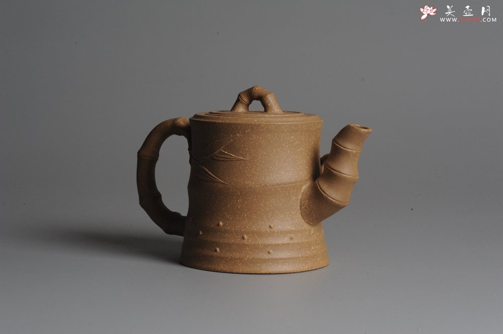 紫砂壶图片：美壶双节国庆中秋特惠 竹段 - 宜兴紫砂壶网