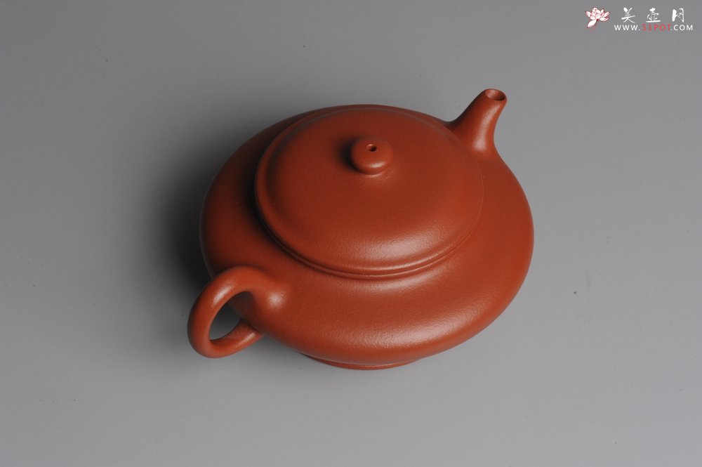 紫砂壶图片：美壶特惠 小红泥虚扁 - 宜兴紫砂壶网