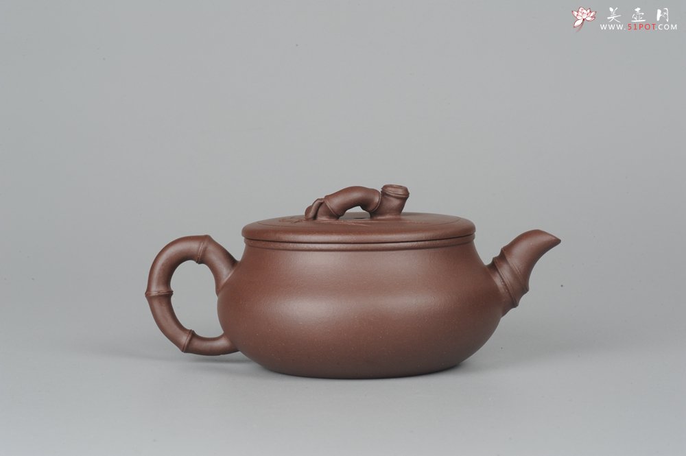 紫砂壶图片：美壶特惠 逸竹 端庄秀雅 - 宜兴紫砂壶网