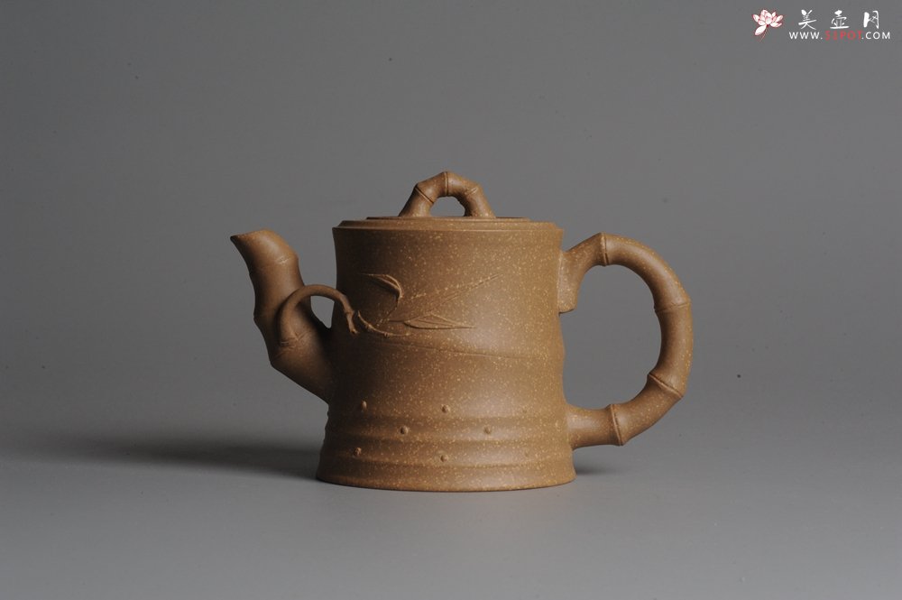 紫砂壶图片：美壶双节国庆中秋特惠 竹段 - 宜兴紫砂壶网