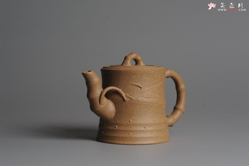 紫砂壶图片：美壶双节国庆中秋特惠 竹段 - 宜兴紫砂壶网