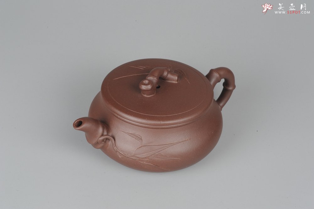 紫砂壶图片：美壶特惠 逸竹 端庄秀雅 - 宜兴紫砂壶网