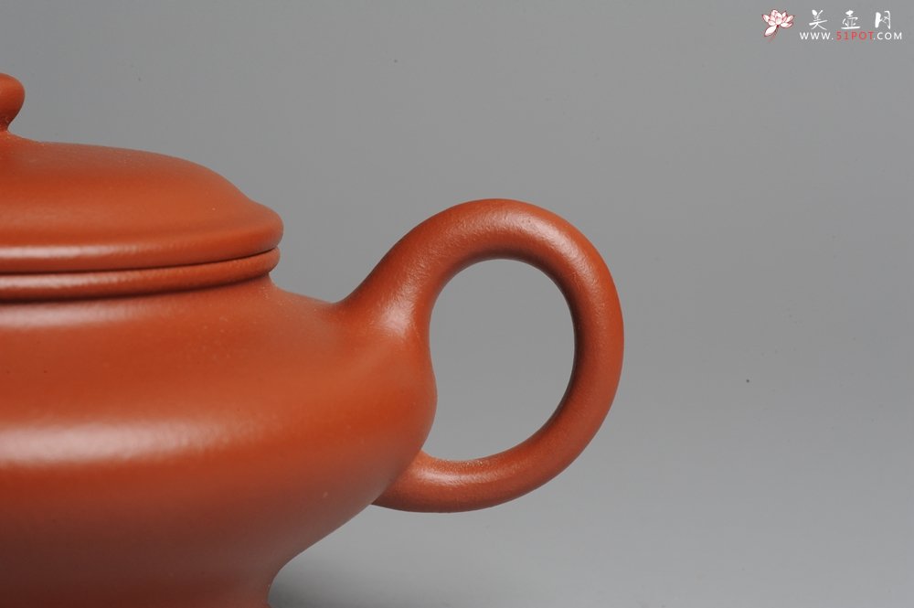 紫砂壶图片：美壶特惠 小红泥虚扁 - 宜兴紫砂壶网