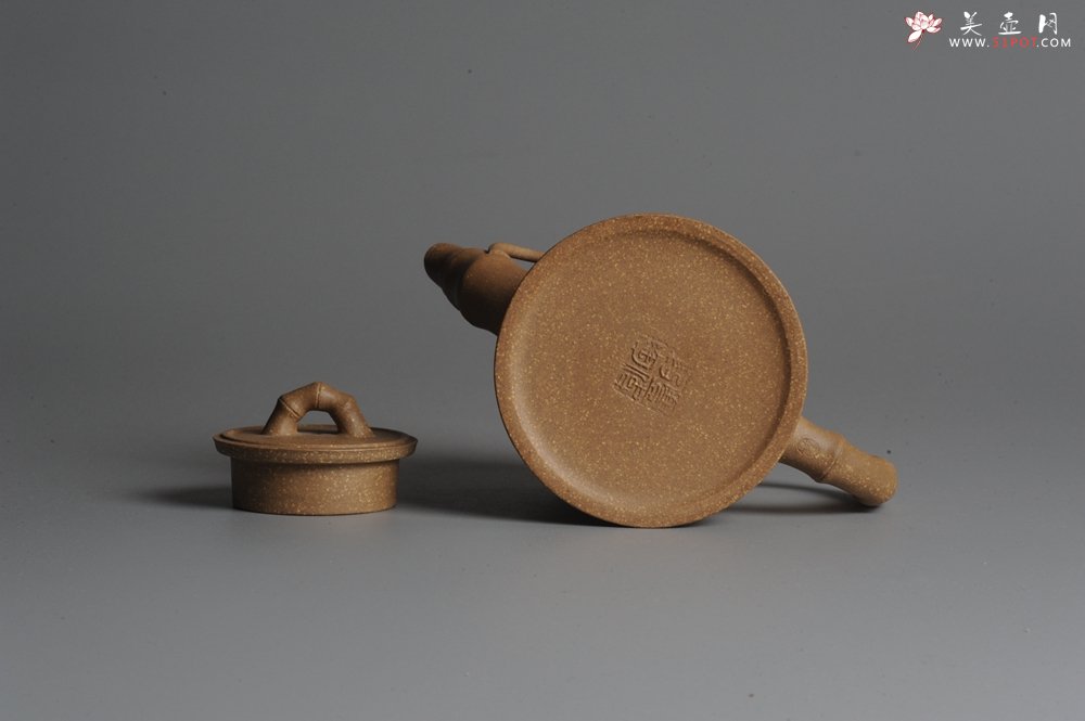 紫砂壶图片：美壶双节国庆中秋特惠 竹段 - 宜兴紫砂壶网