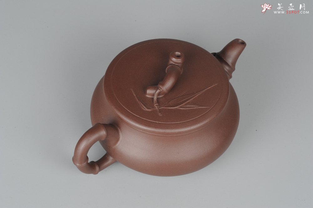 紫砂壶图片：美壶特惠 逸竹 端庄秀雅 - 宜兴紫砂壶网
