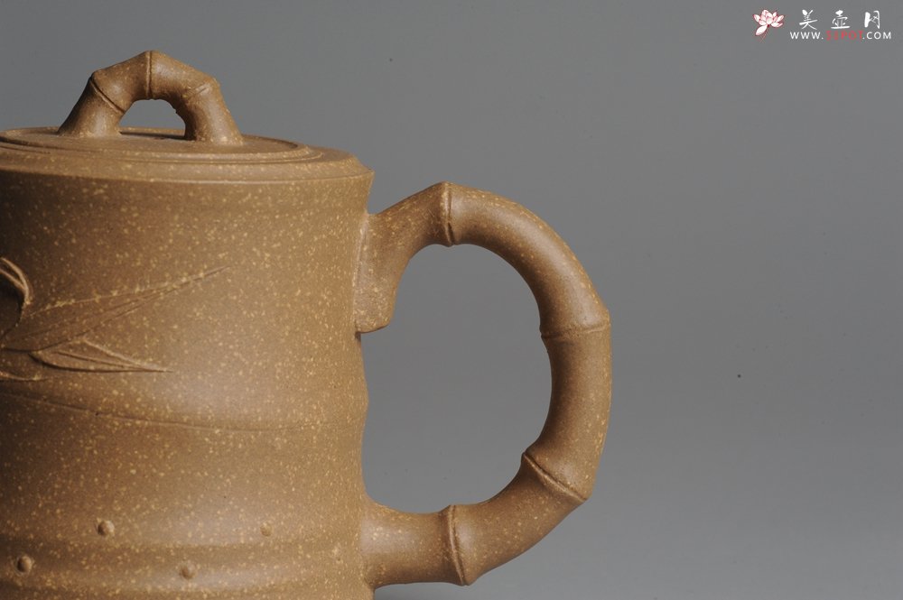 紫砂壶图片：美壶双节国庆中秋特惠 竹段 - 宜兴紫砂壶网