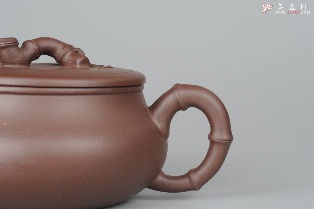 紫砂壶图片：美壶特惠 逸竹 端庄秀雅 - 宜兴紫砂壶网