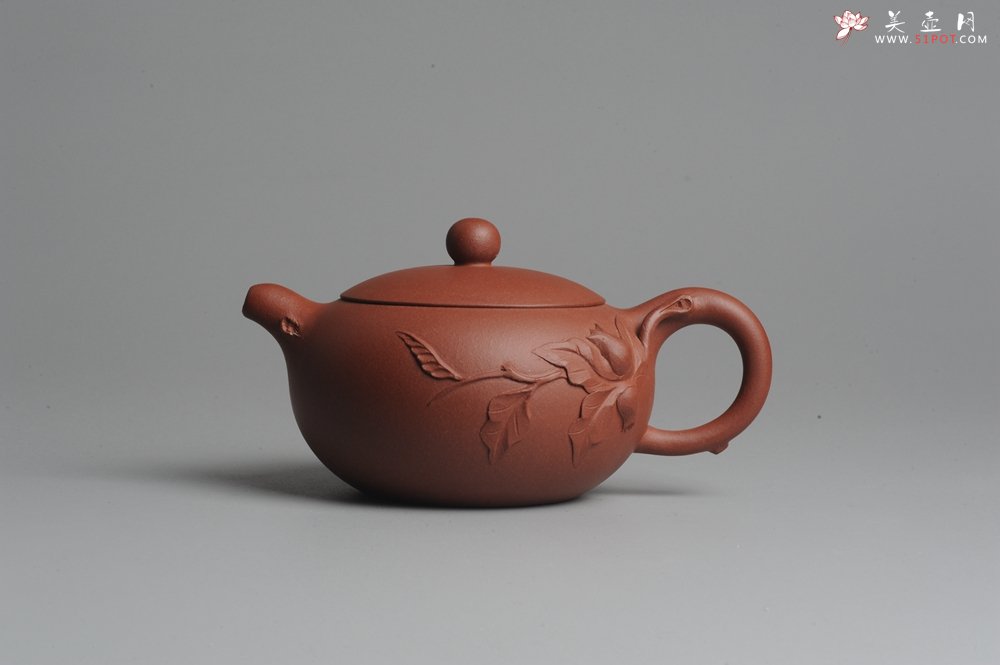 紫砂壶图片：美壶双节特惠 小花货石榴壶 - 宜兴紫砂壶网