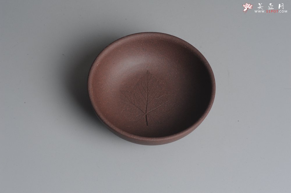 紫砂壶图片：紫泥叶子品茗杯 不包邮 - 宜兴紫砂壶网