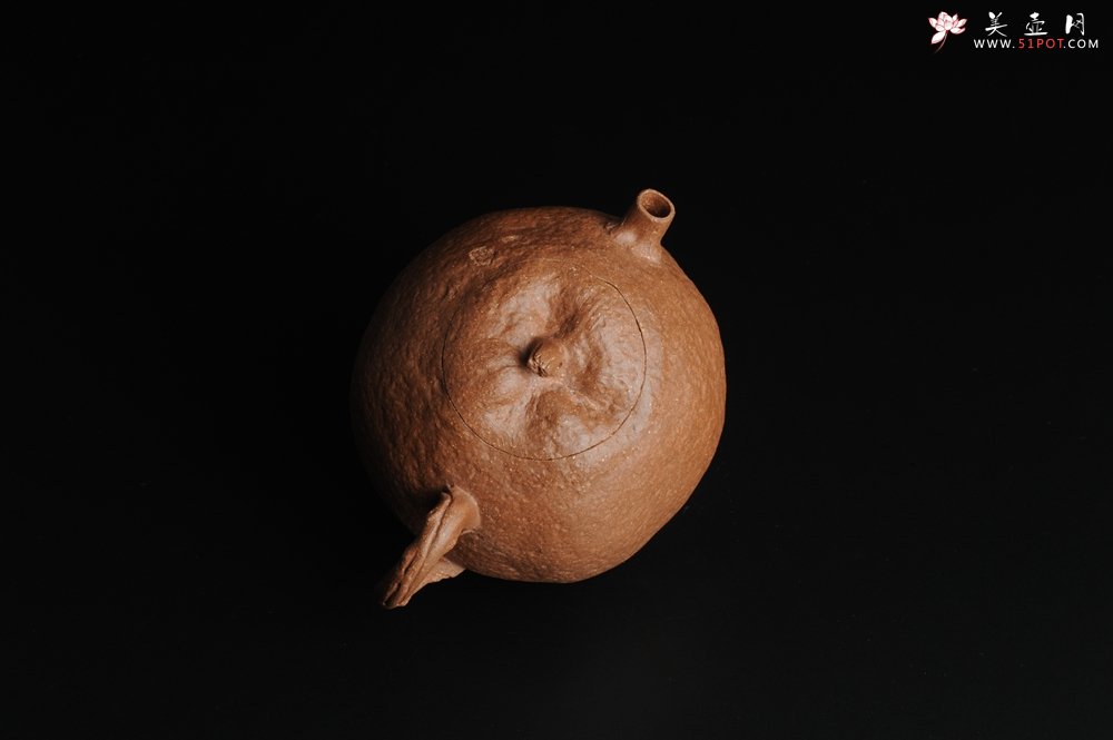 紫砂壶图片：仿生花货 全手工文人小福橘 肌理丰富 - 宜兴紫砂壶网
