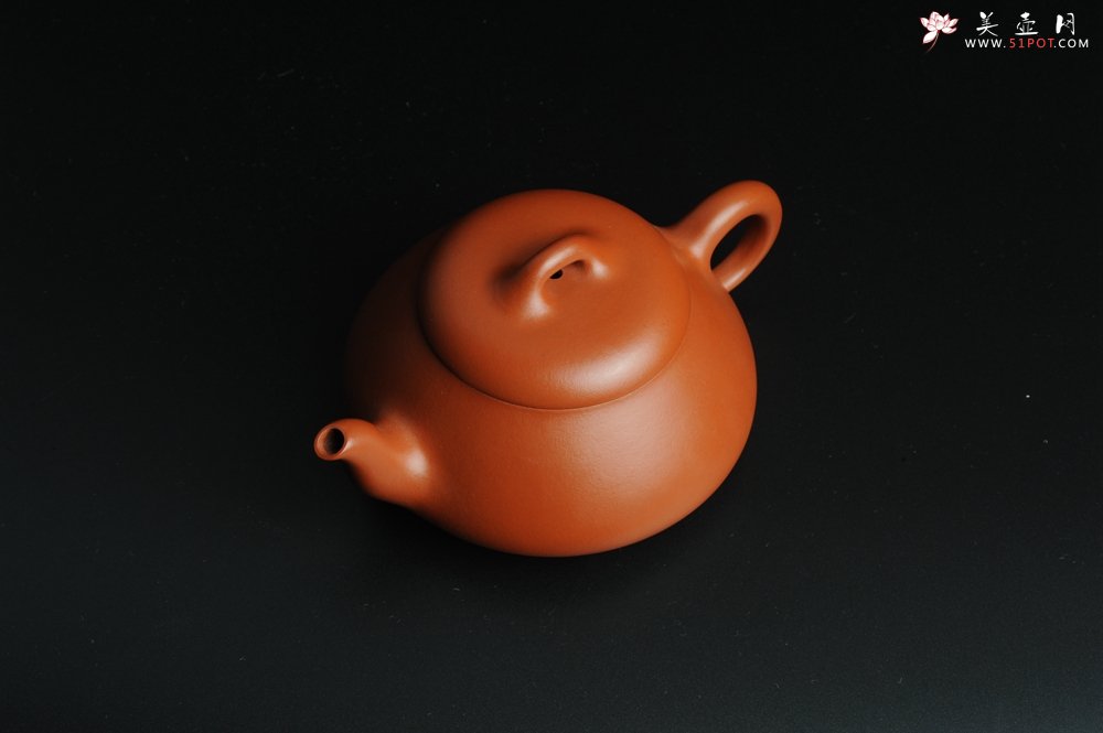 紫砂壶图片：美壶特惠 非铁红色素泥 优质朱泥端庄秀雅汉棠石瓢 - 宜兴紫砂壶网