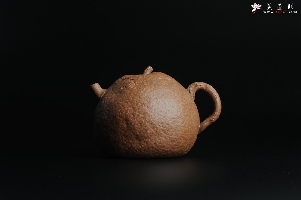 紫砂壶图片：仿生花货 全手工文人小福橘 肌理丰富 - 宜兴紫砂壶网