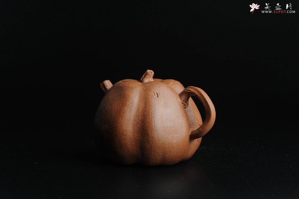 紫砂壶图片：仿生小花货 全手工文人小南瓜二式  - 宜兴紫砂壶网