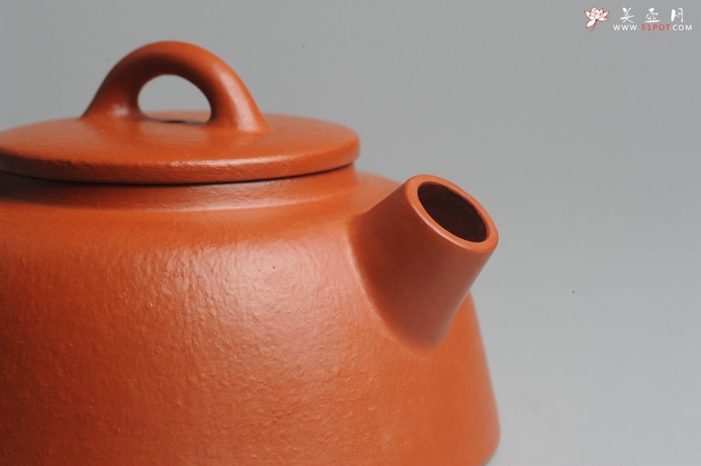 紫砂壶图片：全手工拙味大炮嘴壶 鱼笊篱^_^ - 宜兴紫砂壶网