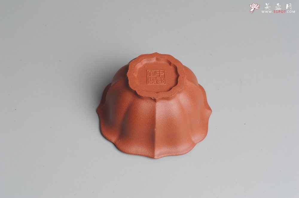 紫砂壶图片：菱花品茗杯 不包邮 - 宜兴紫砂壶网