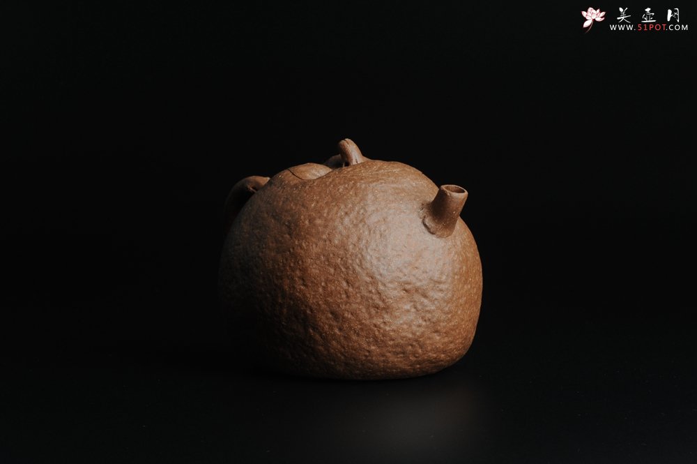 紫砂壶图片：仿生花货 全手工文人小福橘 肌理丰富 - 宜兴紫砂壶网