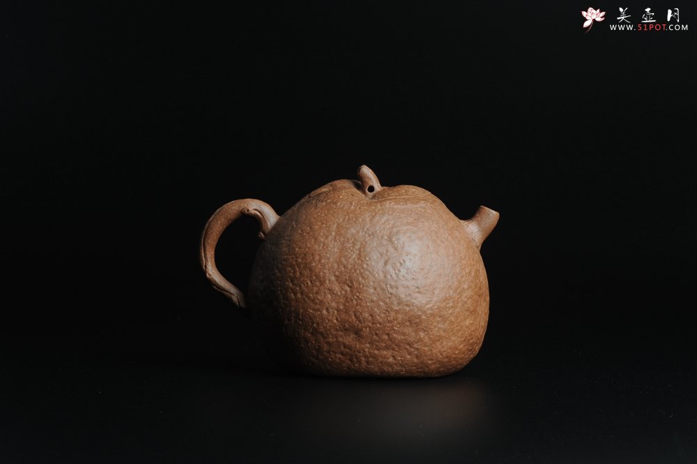 紫砂壶图片：仿生花货 全手工文人小福橘 肌理丰富 - 宜兴紫砂壶网