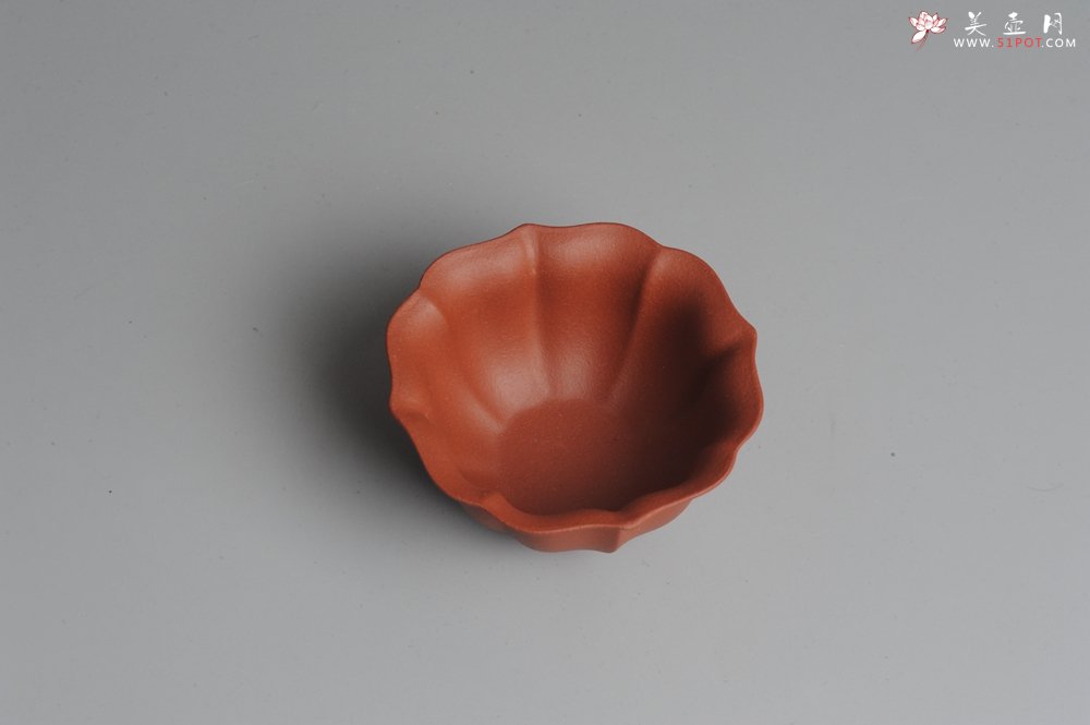 紫砂壶图片：菱花品茗杯 不包邮 - 宜兴紫砂壶网