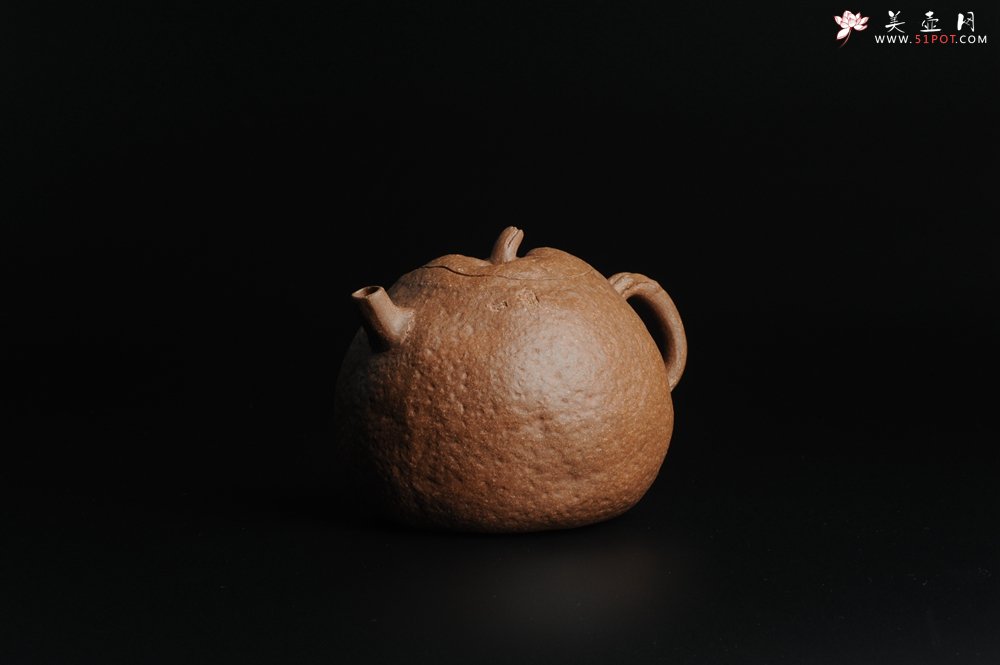 紫砂壶图片：仿生花货 全手工文人小福橘 肌理丰富 - 宜兴紫砂壶网