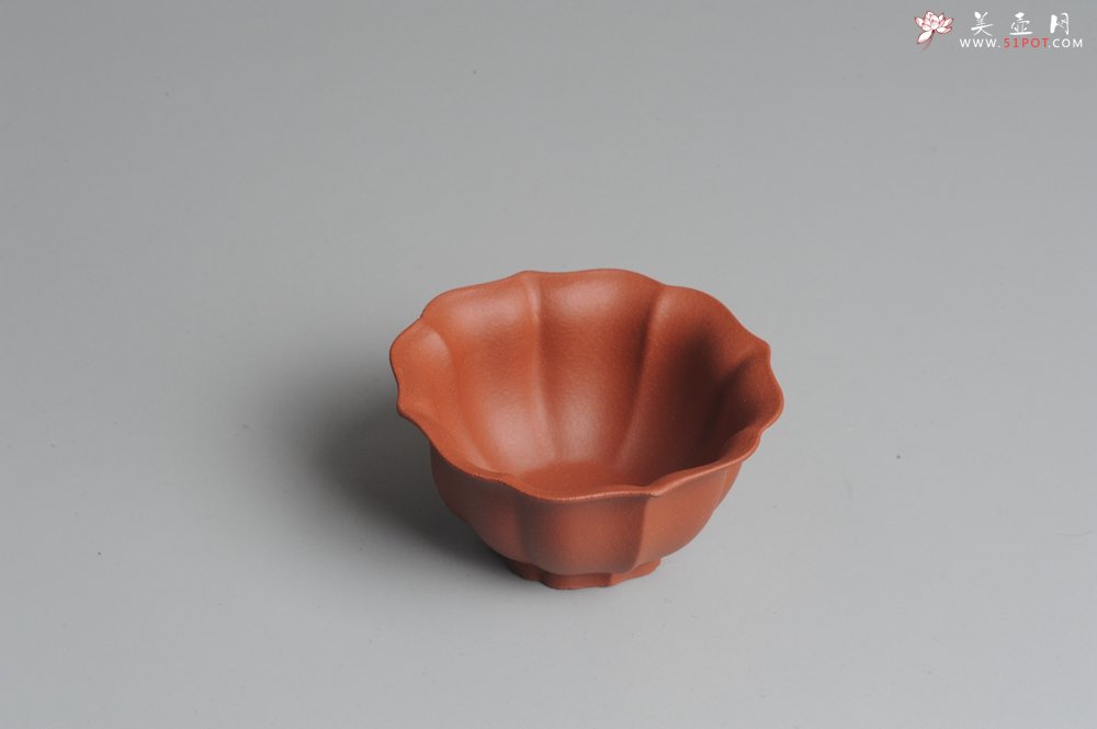 紫砂壶图片：菱花品茗杯 不包邮 - 宜兴紫砂壶网