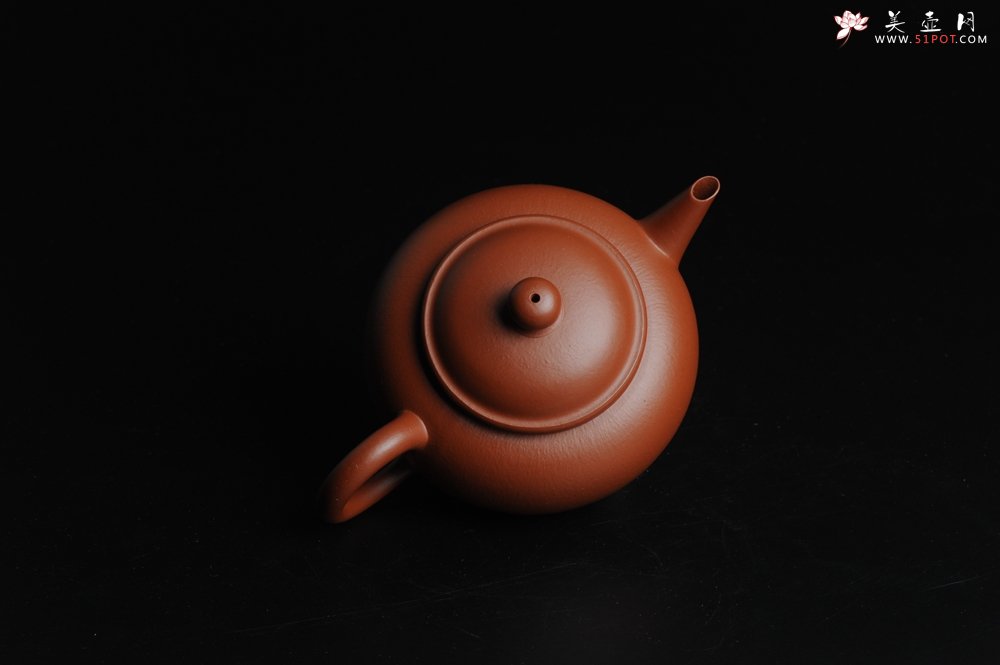 紫砂壶图片：小煤窑朱泥 全手工水平壶 端庄文气 - 宜兴紫砂壶网