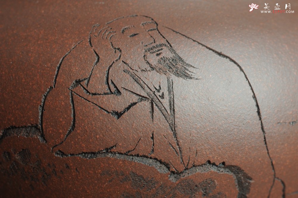 紫砂壶图片：美壶特惠 做工精致山人道洪圆珠 饱满漂亮 出水暴爽 - 宜兴紫砂壶网