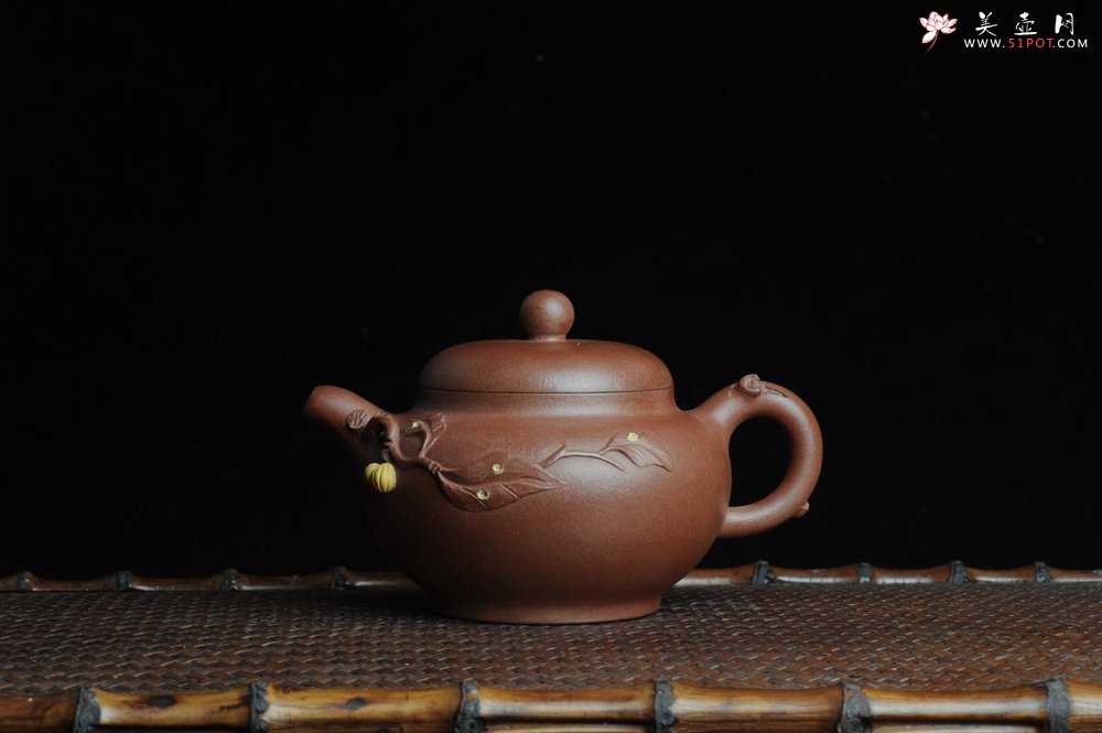 紫砂壶图片：美壶特惠 柿圆壶 - 宜兴紫砂壶网