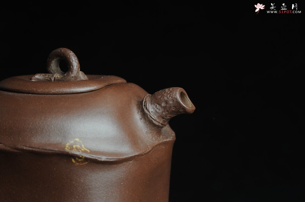 紫砂壶图片：口盖有难度 别具心意 清趣逸品~ 原创全手斑竹 - 宜兴紫砂壶网