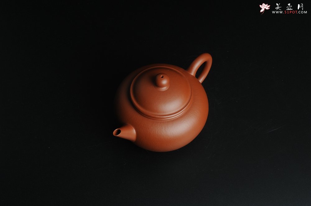 紫砂壶图片：小煤窑朱泥 全手工水平壶 端庄文气 - 宜兴紫砂壶网