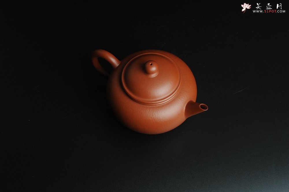 紫砂壶图片：小煤窑朱泥 全手工水平壶 端庄文气 - 宜兴紫砂壶网