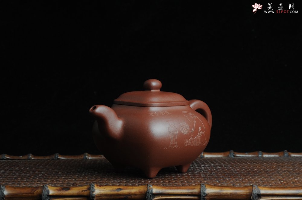 紫砂壶图片：美壶特惠 养神煮茶图传炉壶  - 宜兴紫砂壶网