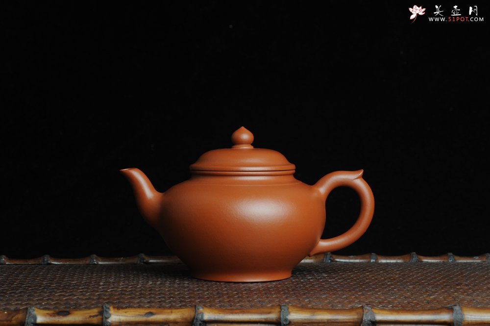 紫砂壶图片：美壶特惠 非铁红色素泥 优质朱泥笑樱壶 - 宜兴紫砂壶网