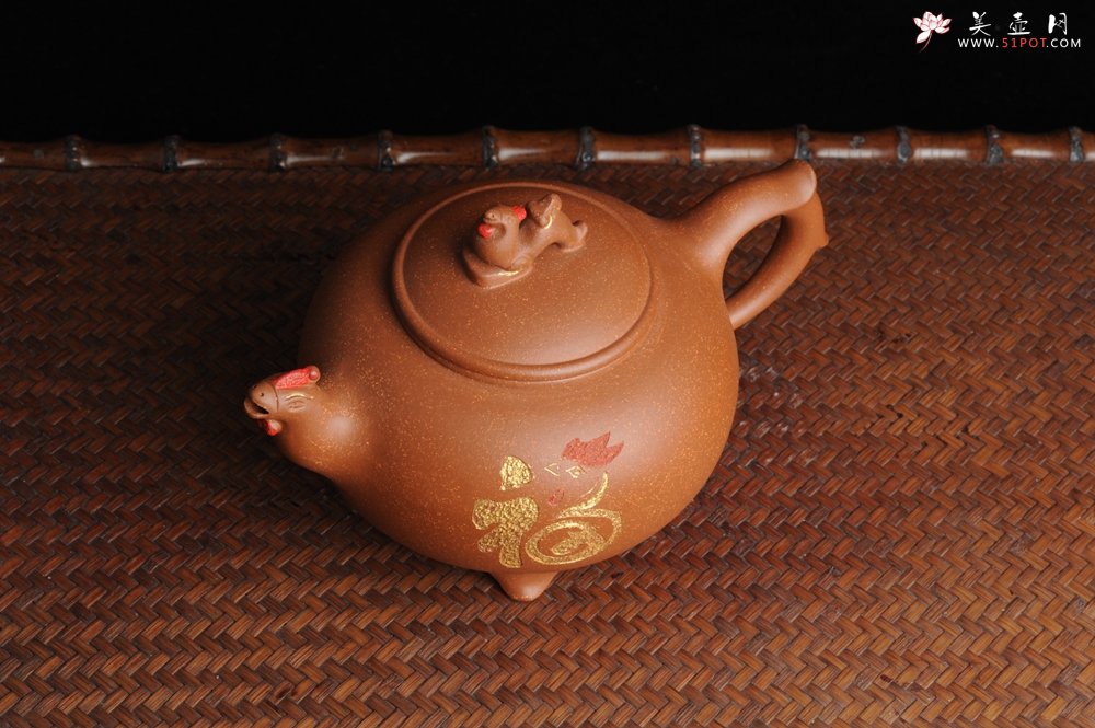紫砂壶图片：美壶特惠 金鸡纳福 寓意吉祥富贵 - 宜兴紫砂壶网