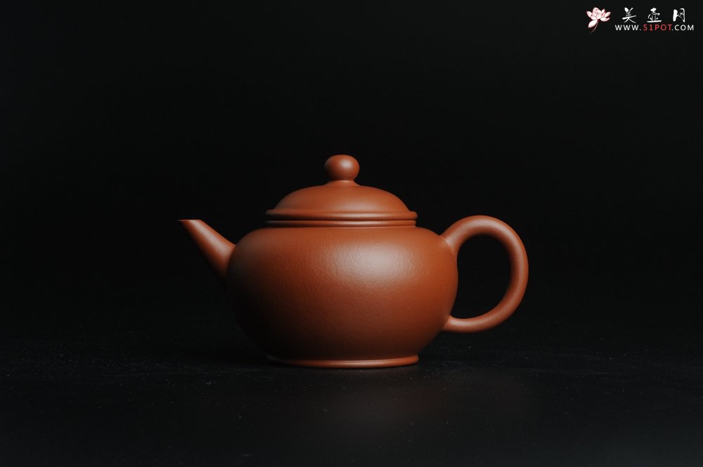 紫砂壶图片：小煤窑朱泥 全手工水平壶 端庄文气 - 宜兴紫砂壶网