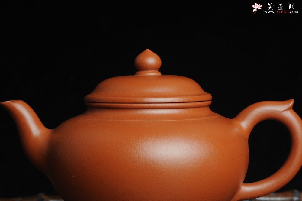 紫砂壶图片：美壶特惠 非铁红色素泥 优质朱泥笑樱壶 - 宜兴紫砂壶网