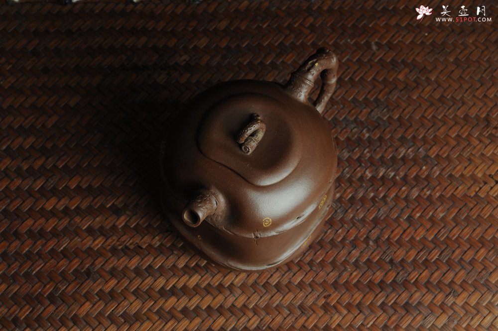 紫砂壶图片：口盖有难度 别具心意 清趣逸品~ 原创全手斑竹 - 宜兴紫砂壶网