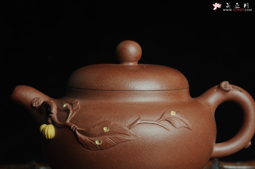 紫砂壶图片：美壶特惠 柿圆壶 - 宜兴紫砂壶网