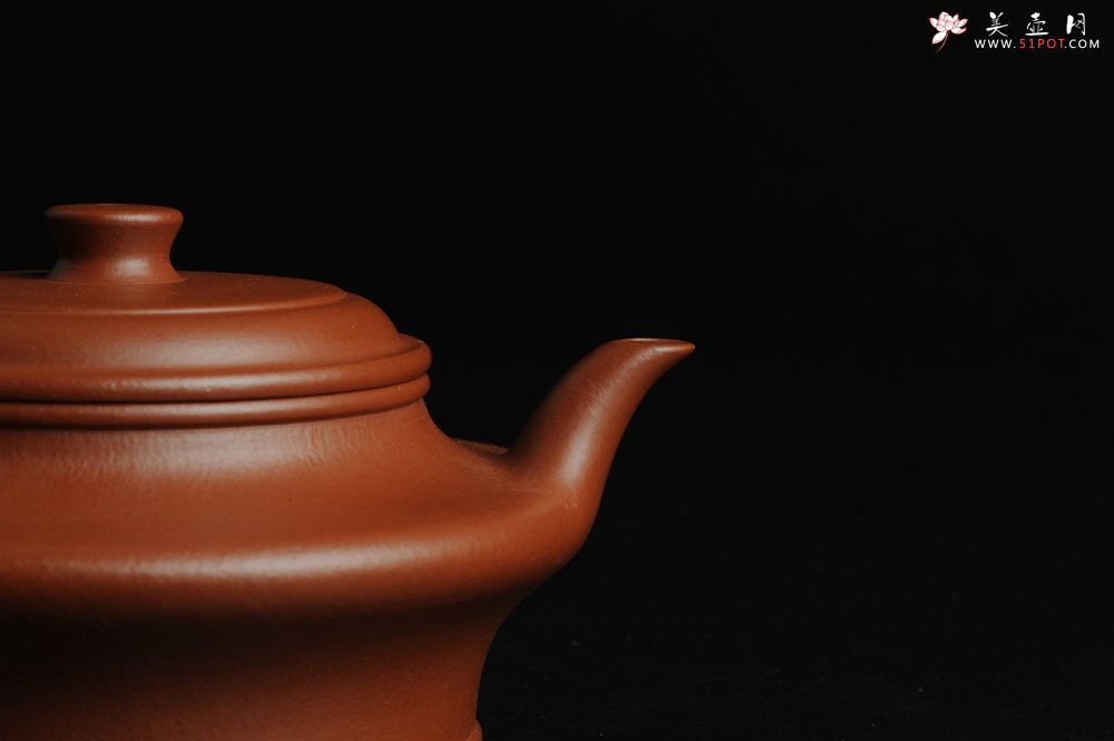 紫砂壶图片：正宗小煤窑朱泥 全手工虚扁 隽秀文气 - 宜兴紫砂壶网