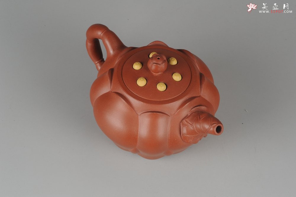 紫砂壶图片：美壶年底特惠 老清水泥秀美莲子壶 - 宜兴紫砂壶网