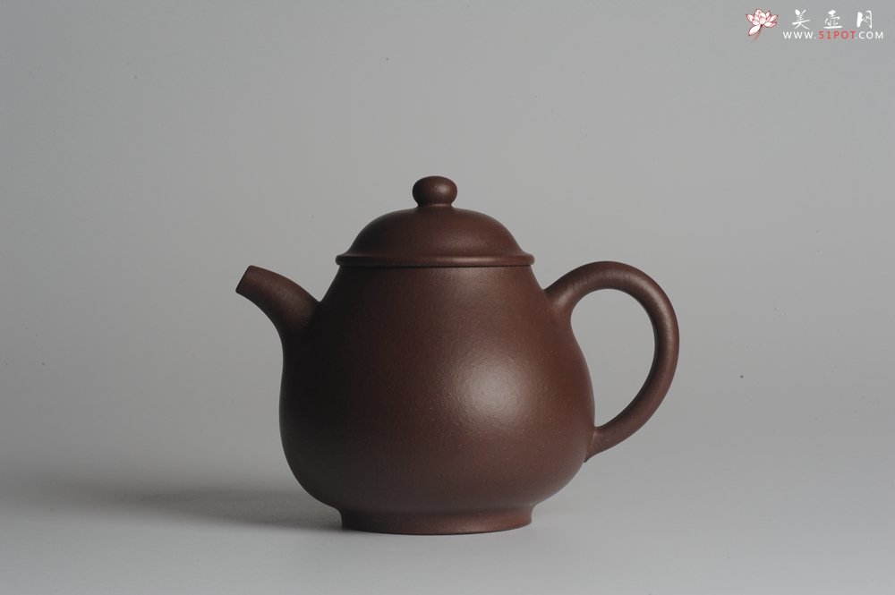 紫砂壶图片：全手工优质老紫泥潘壶刹凹成型单片拍打王新云进步之作 - 宜兴紫砂壶网