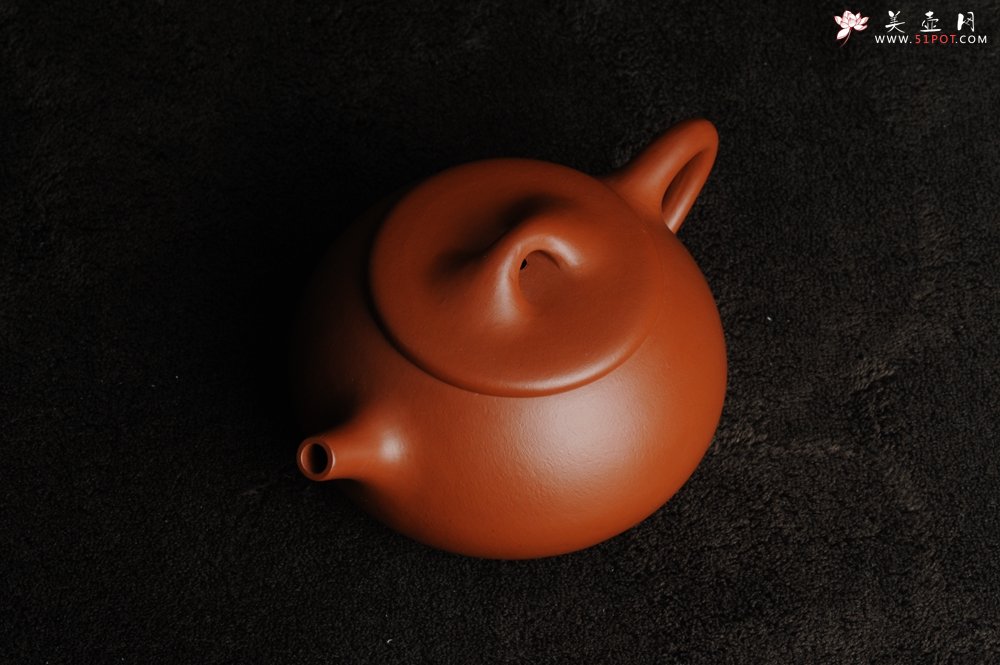 紫砂壶图片：美壶特惠 非铁红色素泥优质朱泥满瓢 平盖石瓢 - 宜兴紫砂壶网