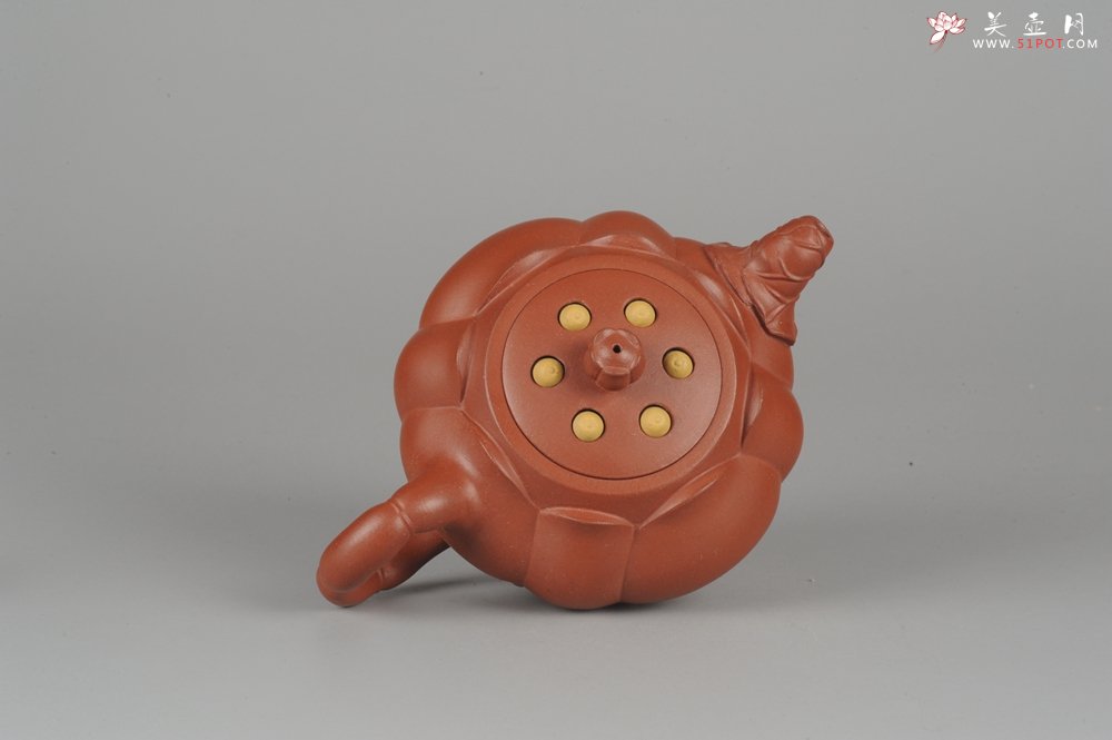 紫砂壶图片：美壶年底特惠 老清水泥秀美莲子壶 - 宜兴紫砂壶网