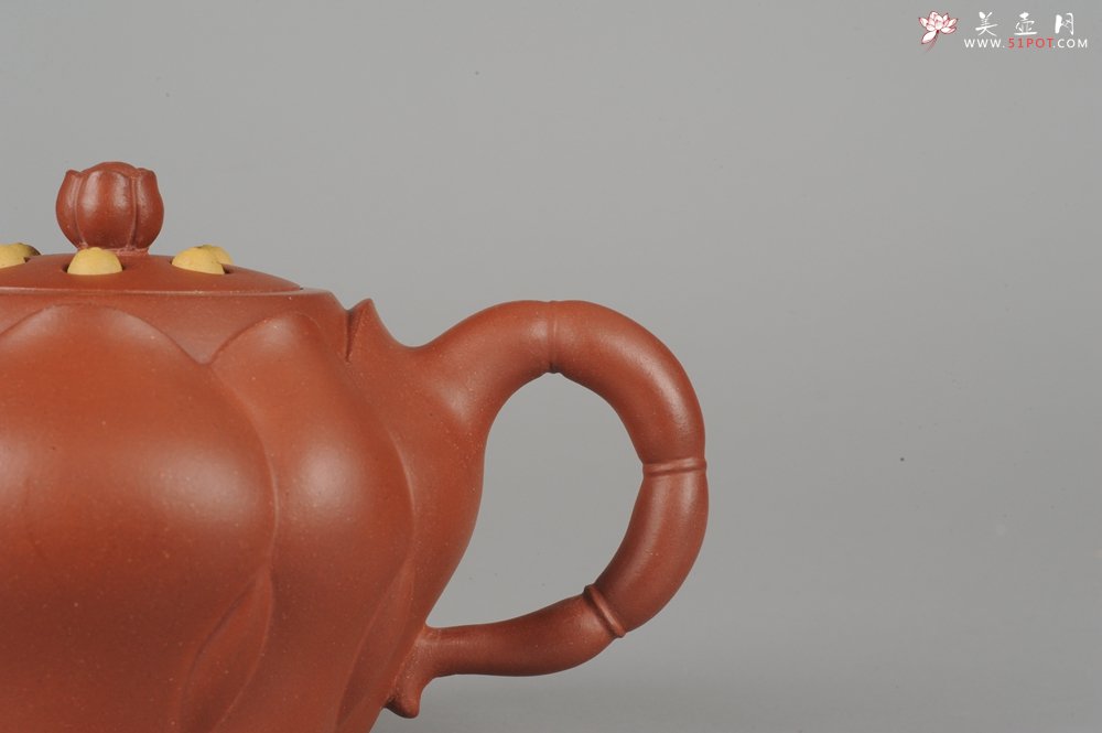 紫砂壶图片：美壶年底特惠 老清水泥秀美莲子壶 - 宜兴紫砂壶网